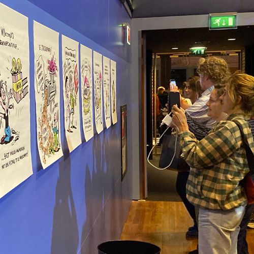 Live cartooning